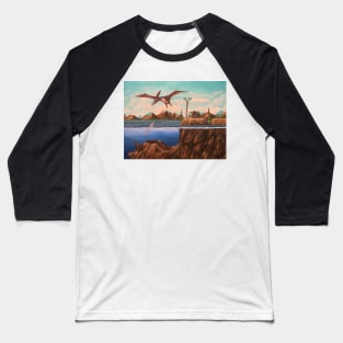 Pteranodon Pond Baseball T-Shirt